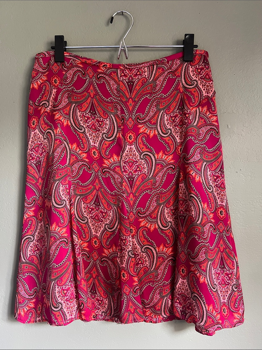 Ann Taylor Silk Paisley Skirt